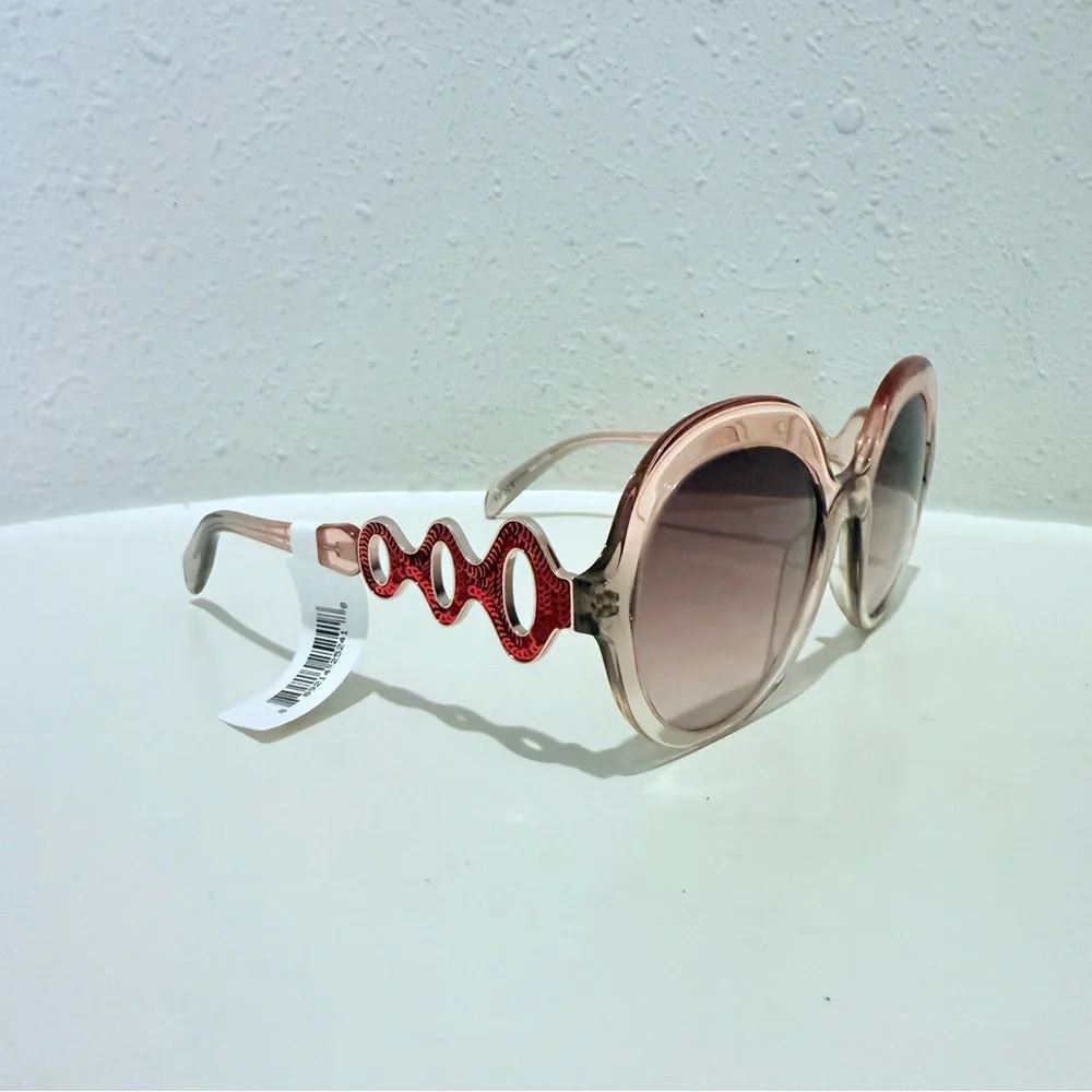 Pucci Emilio Pucci 55 mm Women’s Round Orange Sunglasses NWT